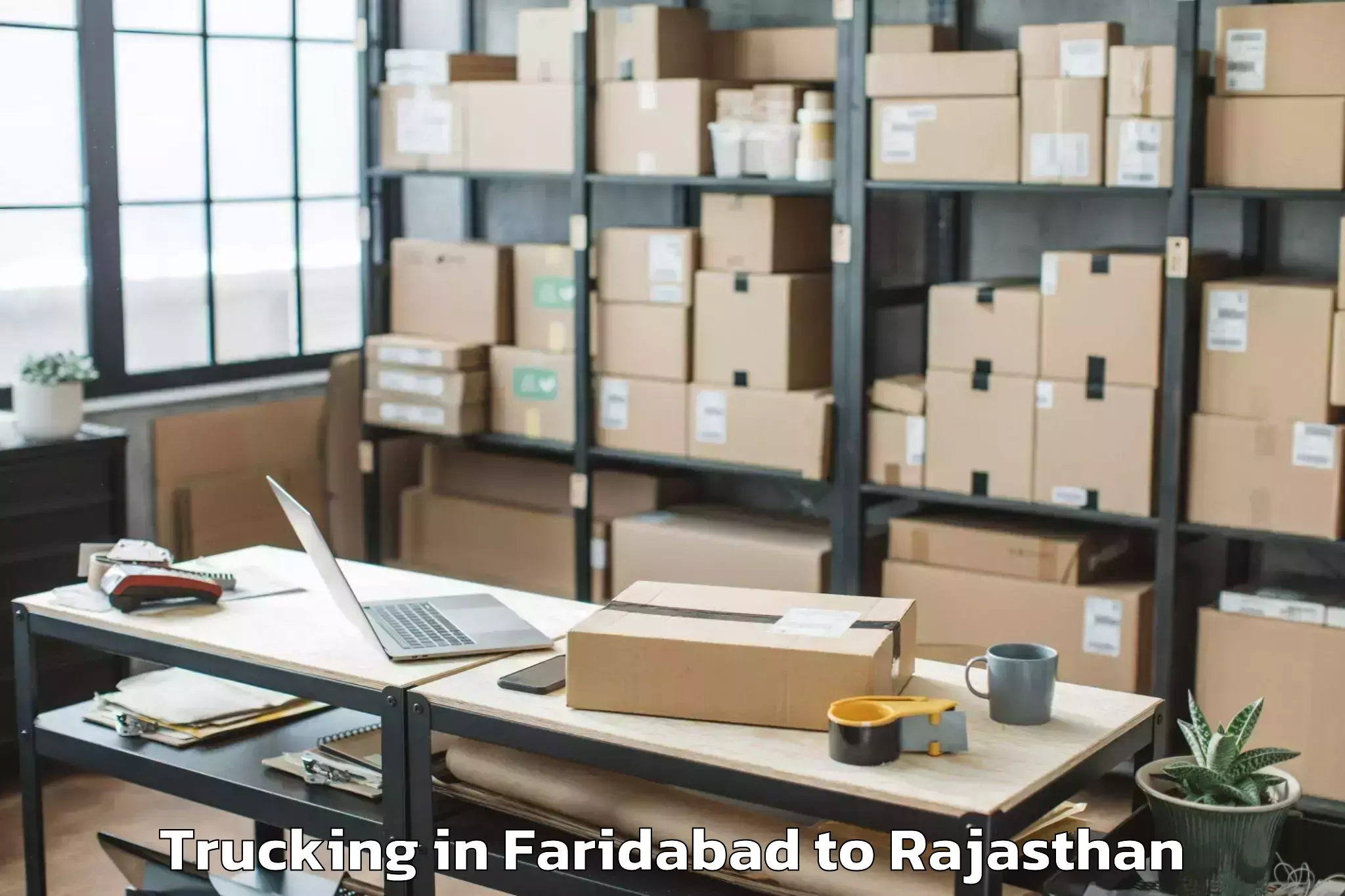 Leading Faridabad to Bhawani Mandi Trucking Provider